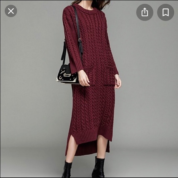 Green Cable Knit Sweater Dress, Size US 4, NWT! - Picture 8 of 8